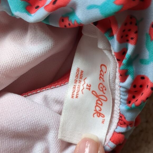 Cat & Jack Two Piece Swimsuit Size 2T - Picture 2 of 5